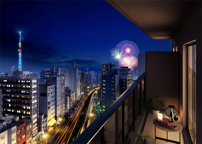 ティサージュ上野入谷_夜景
