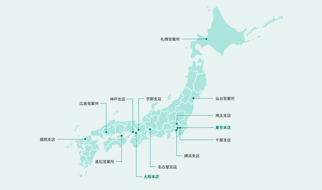 事業所のマップ
